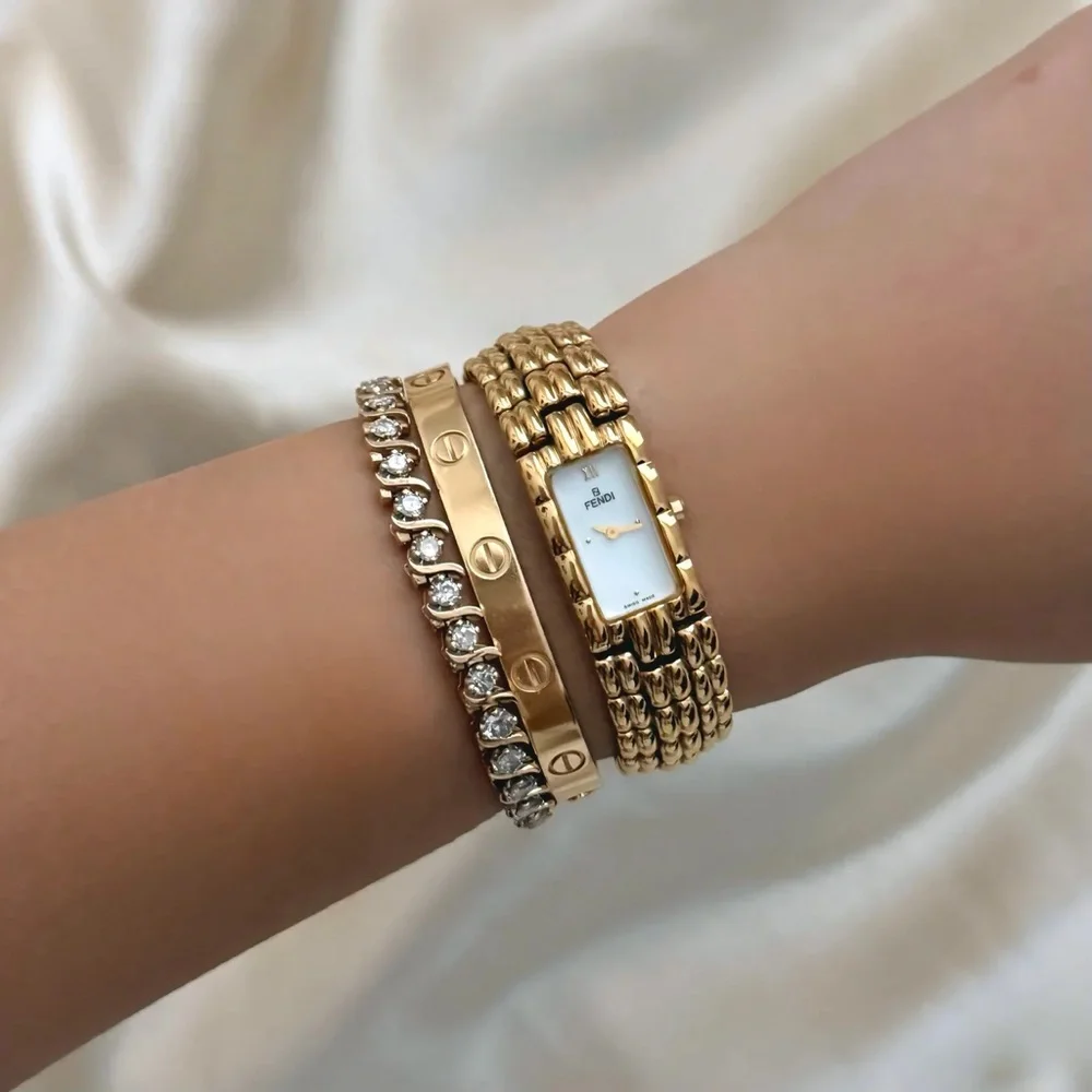 AUTHENTIC VINTAGE FENDI GOLD WATCH